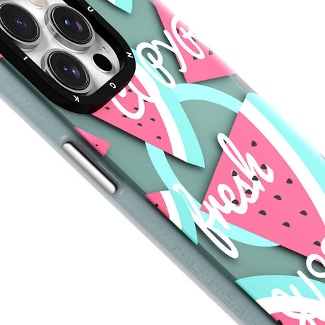 Apple iPhone 15 Pro Kılıf M-safe Şarj Özellikli Yaz Meyvesi Desenli Youngkit Fruity Flavour Serisi Kapak