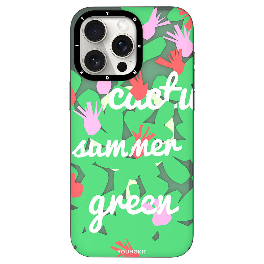 Apple iPhone 15 Pro Kılıf M-safe Şarj Özellikli Yaz Meyvesi Desenli Youngkit Fruity Flavour Serisi Kapak