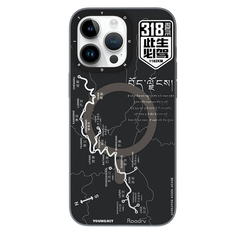Apple iPhone 15 Pro Kılıf M-safe Şarj Özellikli Youngkit 318 Road Serisi Kapak