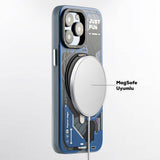 Apple iPhone 15 Pro Kılıf M-safe Şarj Özellikli Youngkit 360° Standlı Starship Serisi Kapak