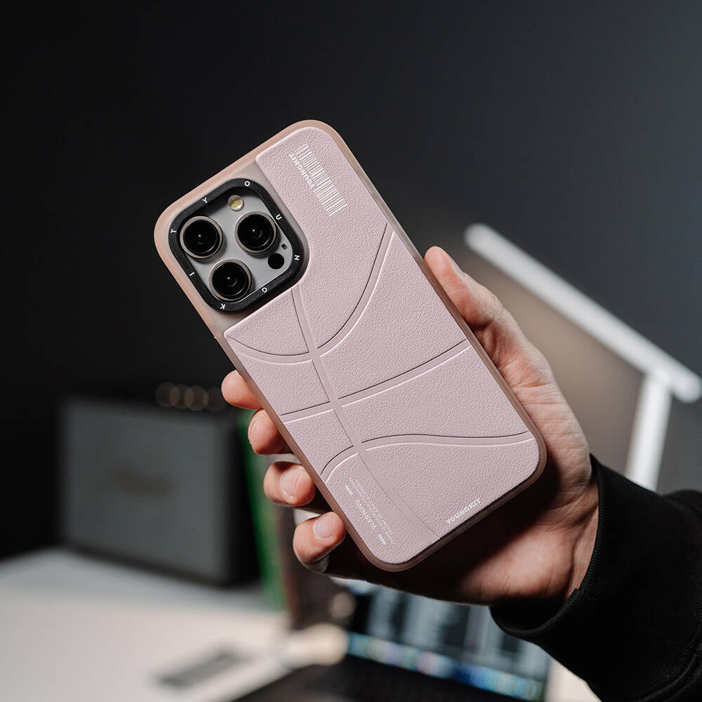 Apple iPhone 15 Pro Kılıf M-safe Şarj Özellikli Youngkit Backboard Serisi Leather Kapak