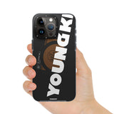 Apple iPhone 15 Pro Kılıf M-safe Şarj Özellikli Youngkit Binfen Serisi Yazı Temalı Kapak
