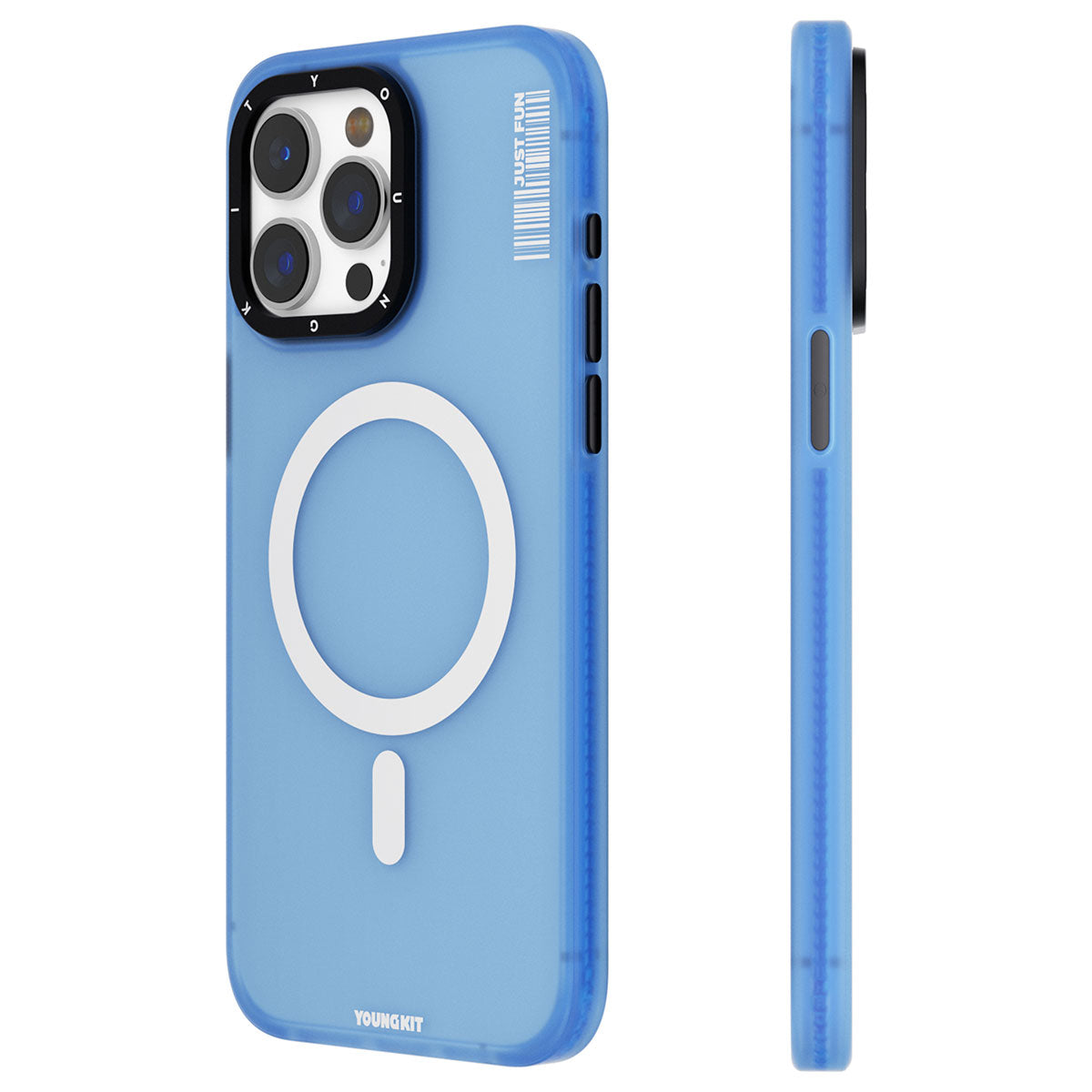 Apple iPhone 15 Pro Kılıf M-safe Şarj Özellikli Youngkit Colored Sand Serisi Kapak