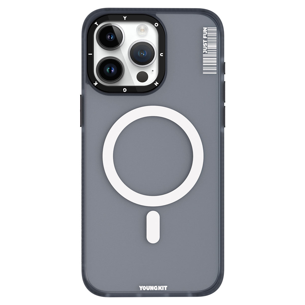 Apple iPhone 15 Pro Kılıf M-safe Şarj Özellikli Youngkit Colored Sand Serisi Kapak