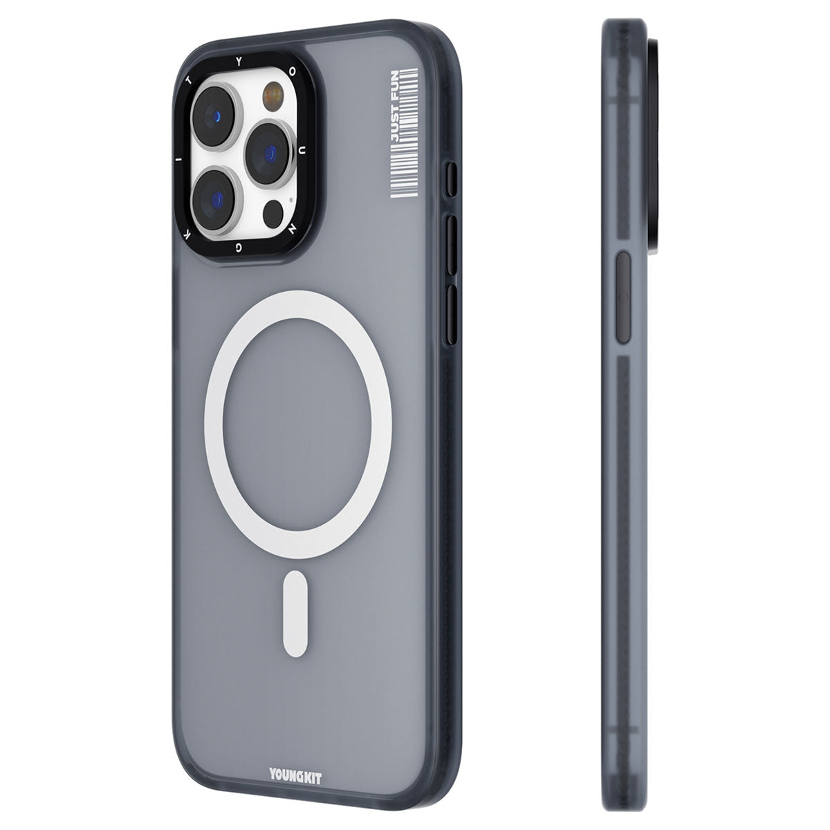 Apple iPhone 15 Pro Kılıf M-safe Şarj Özellikli Youngkit Colored Sand Serisi Kapak