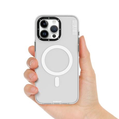 Apple iPhone 15 Pro Kılıf M-safe Şarj Özellikli YoungKit Crystal Color Serisi Kapak