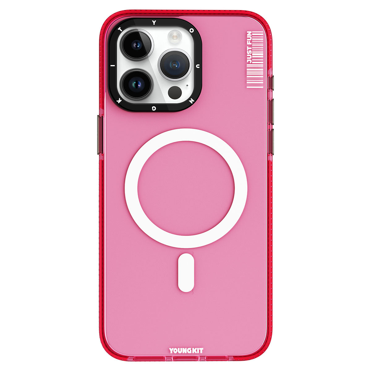 Apple iPhone 15 Pro Kılıf M-safe Şarj Özellikli YoungKit Crystal Color Serisi Kapak