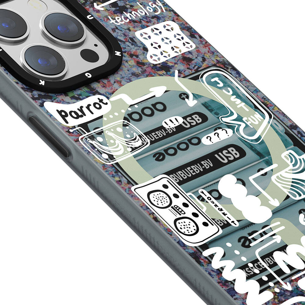 Apple iPhone 15 Pro Kılıf M-safe Şarj Özellikli Youngkit Dark Matter Serisi Kapak