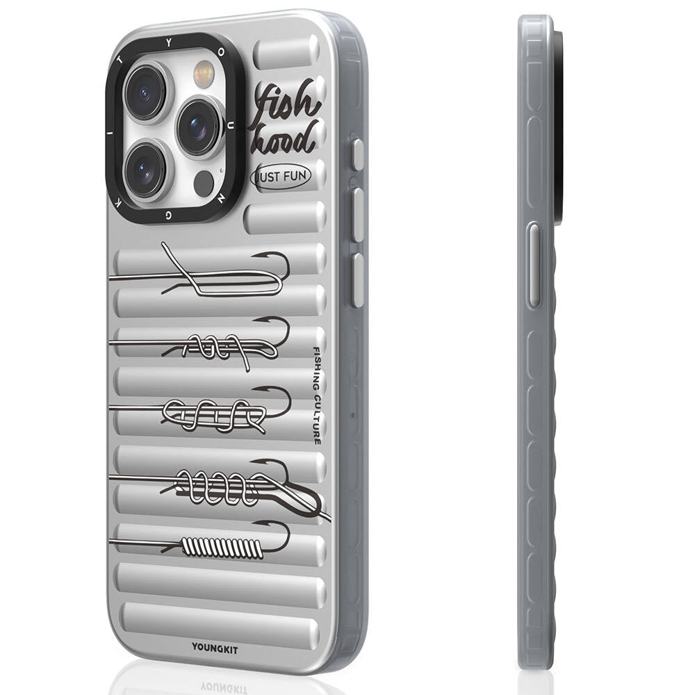 Apple iPhone 15 Pro Kılıf M-safe Şarj Özellikli Youngkit Fishing Serisi Kapak