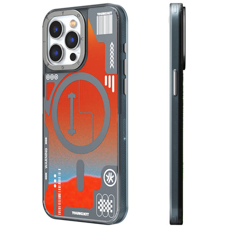 Apple iPhone 15 Pro Kılıf M-safe Şarj Özellikli YoungKit Galaxy Serisi Kapak
