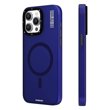Apple iPhone 15 Pro Kılıf M-safe Şarj Özellikli Youngkit Hidden Sand Serisi Kapak