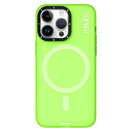 Apple iPhone 15 Pro Kılıf M-safe Şarj Özellikli Youngkit Hidden Sand Serisi Kapak