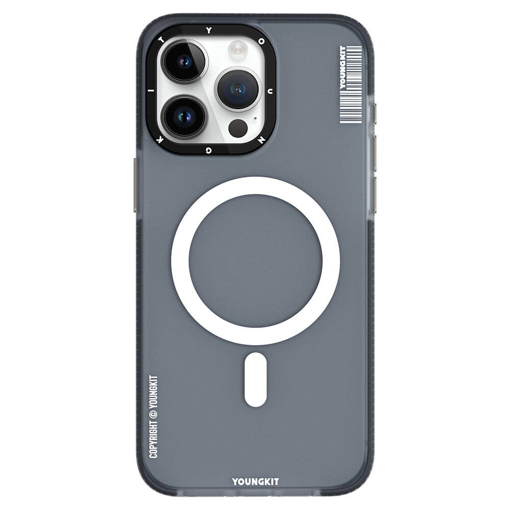 Apple iPhone 15 Pro Kılıf M-safe Şarj Özellikli Youngkit Jiansha Serisi Kapak