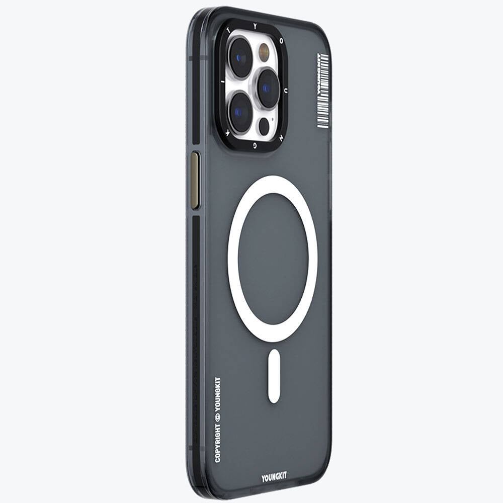 Apple iPhone 15 Pro Kılıf M-safe Şarj Özellikli Youngkit Jiansha Serisi Kapak