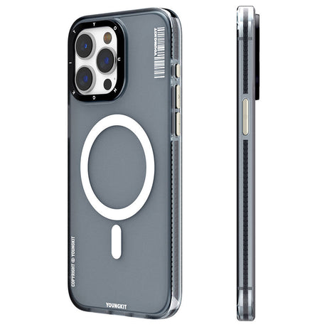 Apple iPhone 15 Pro Kılıf M-safe Şarj Özellikli Youngkit Jiansha Serisi Kapak