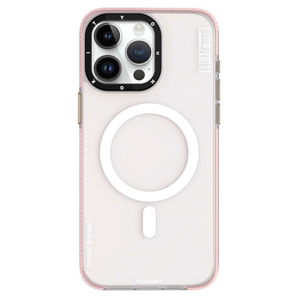 Apple iPhone 15 Pro Kılıf M-safe Şarj Özellikli Youngkit Jiansha Serisi Kapak
