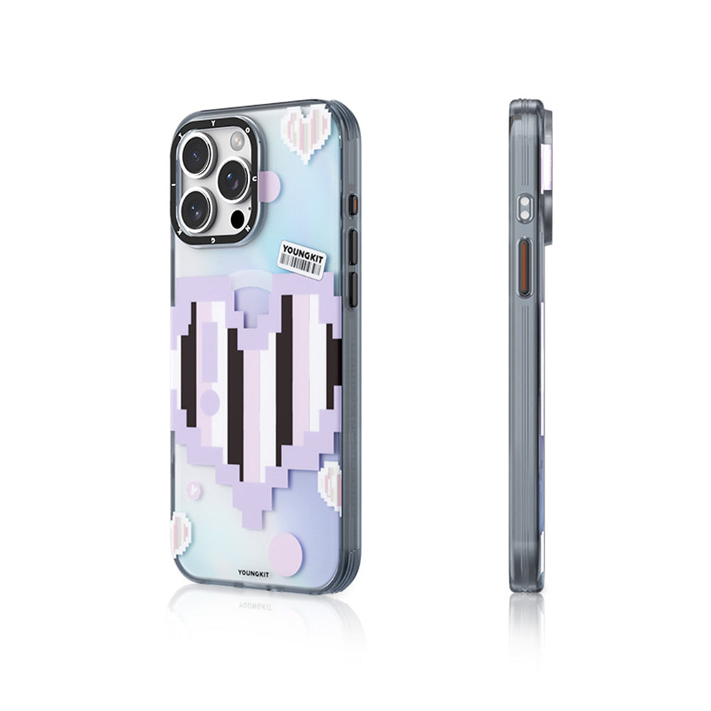 Apple iPhone 15 Pro Kılıf M-safe Şarj Özellikli Youngkit Love Serisi Kapak