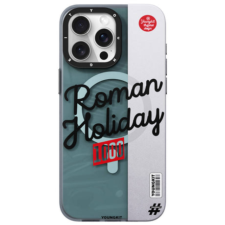 Apple iPhone 15 Pro Kılıf M-safe Şarj Özellikli Youngkit Motorcycle Legend Serisi Kapak