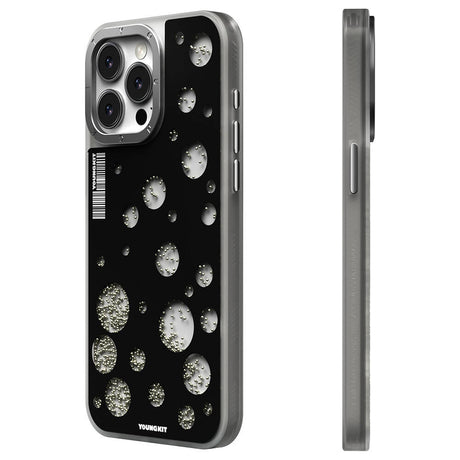 Apple iPhone 15 Pro Kılıf M-safe Şarj Özellikli Youngkit Quicksand Beads Serisi Kapak