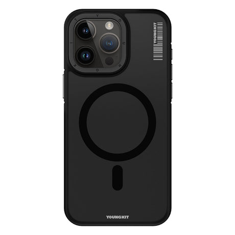 Apple iPhone 15 Pro Kılıf M-safe Şarj Özellikli Youngkit Rock Sand Serisi Kapak