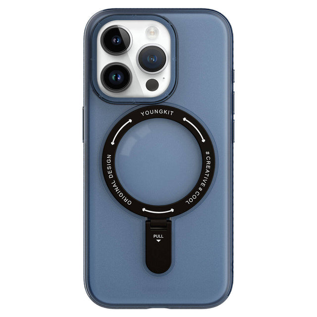 Apple iPhone 15 Pro Kılıf M-safe Şarj Özellikli Youngkit Rock Serisi Kapak