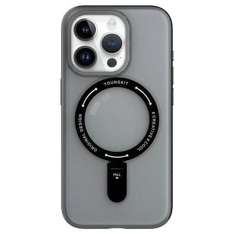 Apple iPhone 15 Pro Kılıf M-safe Şarj Özellikli Youngkit Rock Serisi Kapak