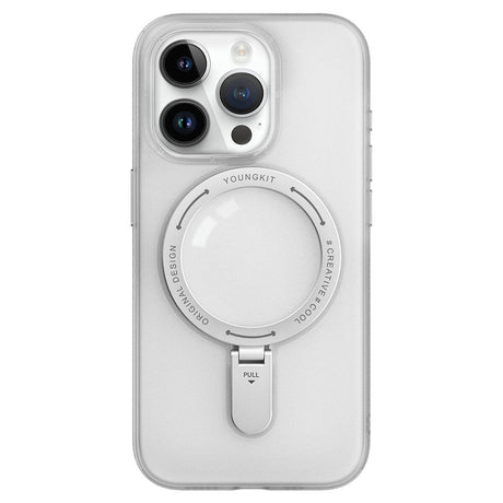 Apple iPhone 15 Pro Kılıf M-safe Şarj Özellikli Youngkit Rock Serisi Kapak