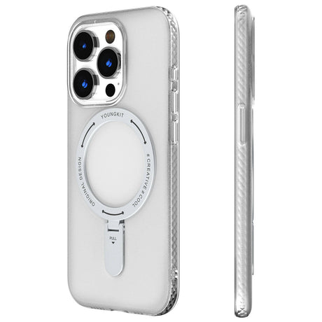 Apple iPhone 15 Pro Kılıf M-safe Şarj Özellikli Youngkit Rock Serisi Kapak