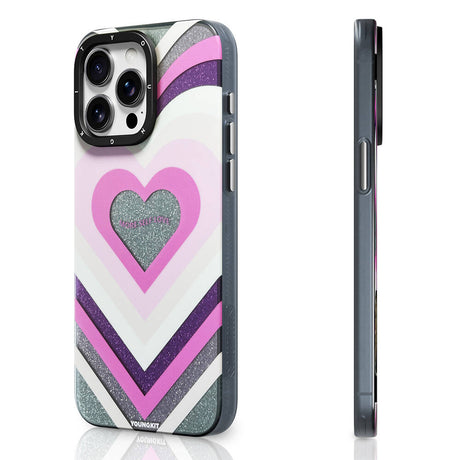 Apple iPhone 15 Pro Kılıf M-safe Şarj Özellikli Youngkit Star Dazzle Serisi Kapak
