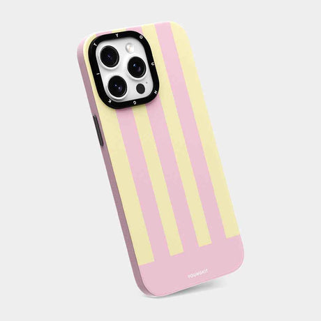 Apple iPhone 15 Pro Kılıf M-safe Şarj Özellikli Youngkit Striped Piano Keys Serisi Kapak
