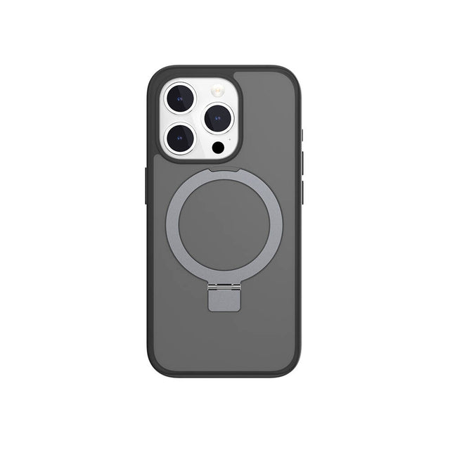 Apple iPhone 15 Pro Kılıf M-safe Şarj Özellikli Yüzük Standlı Lisanslı Switcheasy Magstand-M Kapak