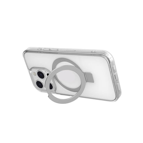 Apple iPhone 15 Pro Kılıf M-safe Şarj Özellikli Yüzük Standlı Lisanslı Switcheasy Magstand-M Kapak