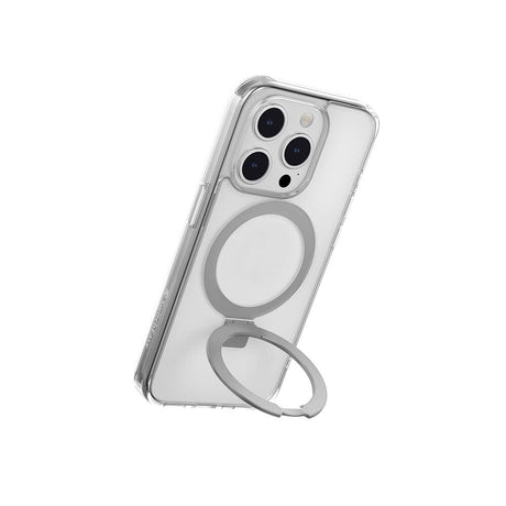 Apple iPhone 15 Pro Kılıf M-safe Şarj Özellikli Yüzük Standlı Lisanslı Switcheasy Magstand-M Kapak