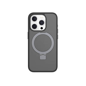 Apple iPhone 15 Pro Kılıf M-safe Şarj Özellikli Yüzük Standlı Lisanslı Switcheasy Magstand-M Kapak