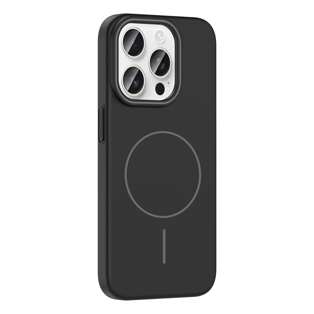 Apple iPhone 15 Pro Kılıf M-safe Şarj Özellikli Zore Ruby Sert Kapak