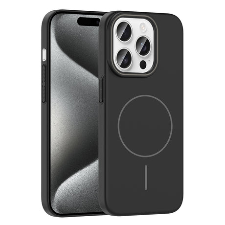 Apple iPhone 15 Pro Kılıf M-safe Şarj Özellikli Zore Ruby Sert Kapak