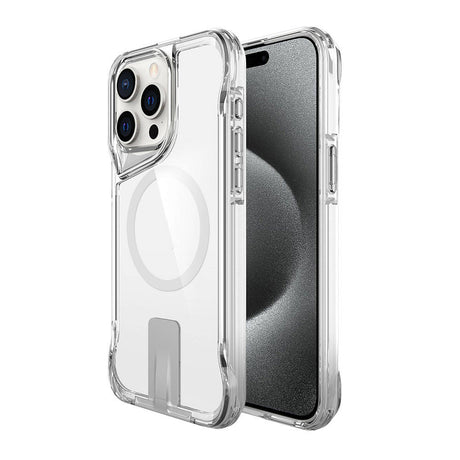 Apple iPhone 15 Pro Kılıf M-safe Şarj Özellikli Zore T-Max Standlı Kapak