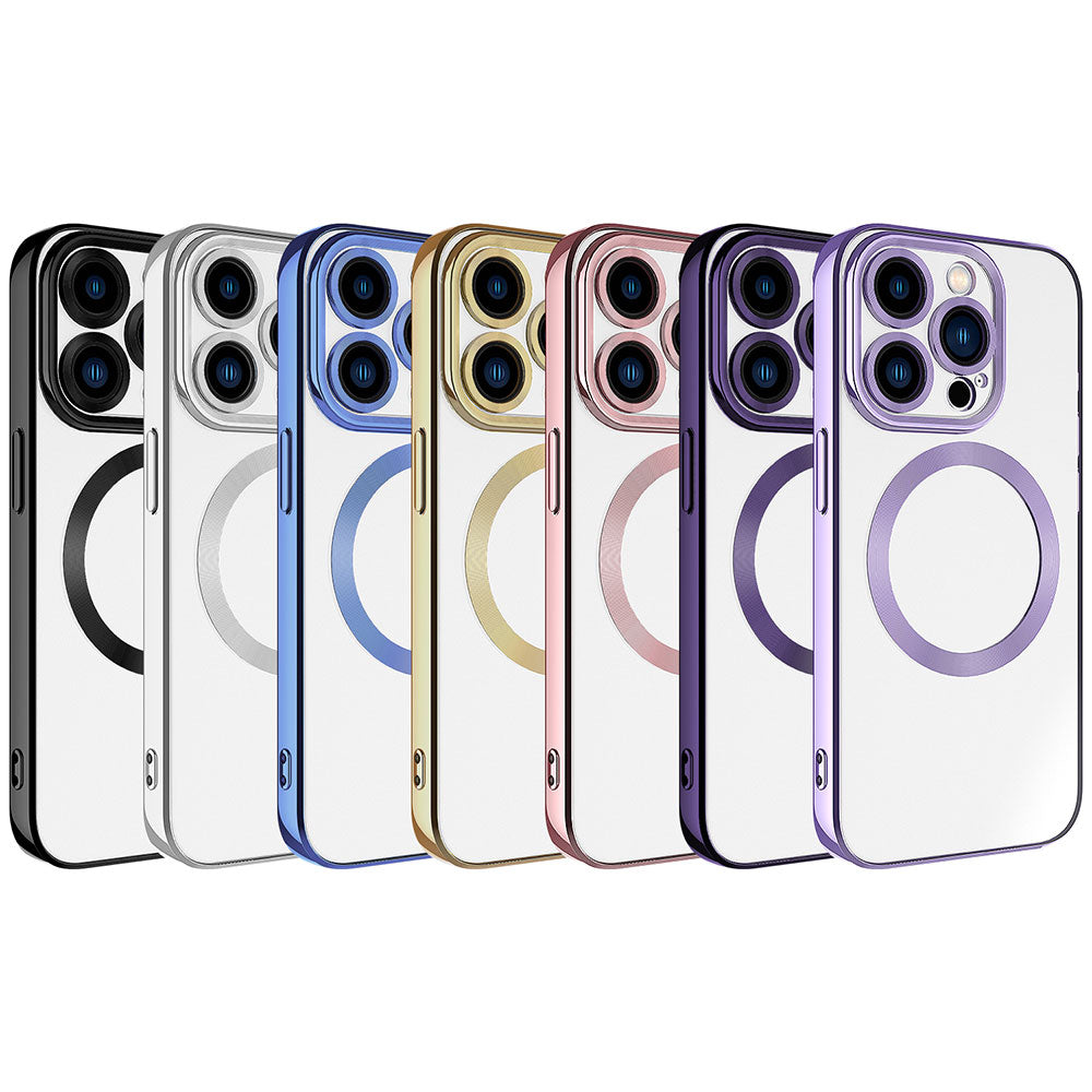 Apple iPhone 15 Pro Kılıf M-safe Wireless Şarj Özellikli Zore Setro Silikon