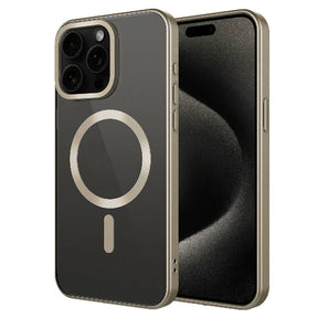 Apple iPhone 15 Pro Kılıf Mat Tasarımlı M-safe Wireless Şarj Özellikli Zore Mat Setro Kapak