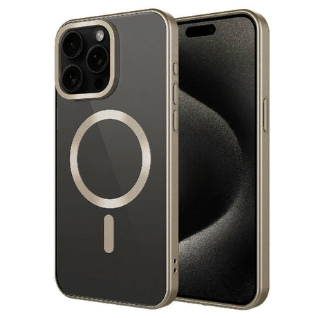 Apple iPhone 15 Pro Kılıf Mat Tasarımlı M-safe Wireless Şarj Özellikli Zore Mat Setro Kapak