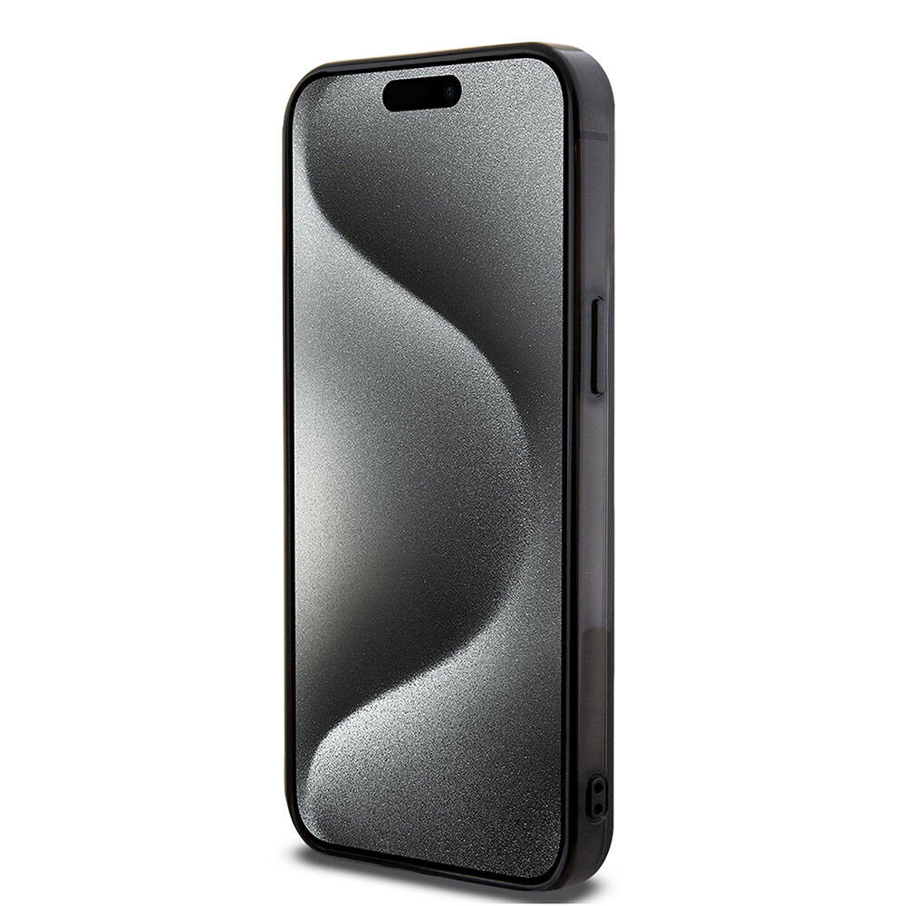 Apple iPhone 15 Pro Kılıf Mercedes Benz Orjinal Lisanslı M-safe Şarj Özellikli Çift Katmanlı Paralel Çizgi Desenli Kapak