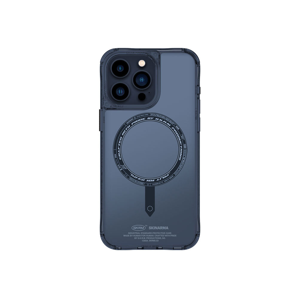 Apple iPhone 15 Pro Kılıf SkinArma Şeffaf Airbag Tasarımlı M-safe Şarj Özellikli Saido Kapak