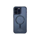 Apple iPhone 15 Pro Kılıf SkinArma Şeffaf M-safe Şarj Özellikli Kado Kartlıklı Saido Kapak