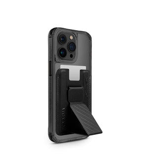 Apple iPhone 15 Pro Kılıf SkinArma Şeffaf M-safe Şarj Özellikli Kado Kartlıklı Saido Kapak