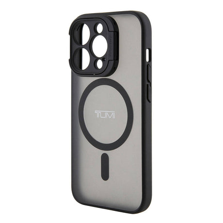 Apple iPhone 15 Pro Kılıf TUMI Orjinal Lisanslı M-safe Şarj Özellikli Kamera Standlı Buzlu Mat Kapak