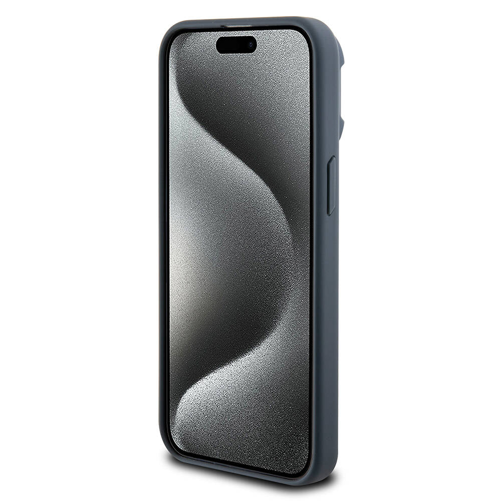 Apple iPhone 15 Pro Kılıf TUMI Orjinal Lisanslı M-safe Şarj Özellikli Kamera Standlı Buzlu Mat Kapak