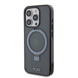 Apple iPhone 15 Pro Kılıf TUMI Orjinal Lisanslı M-safe Şarj Özellikli PC TPU Metal Logolu Ring Standlı Kapak