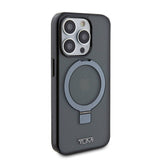 Apple iPhone 15 Pro Kılıf TUMI Orjinal Lisanslı M-safe Şarj Özellikli PC TPU Metal Logolu Ring Standlı Kapak