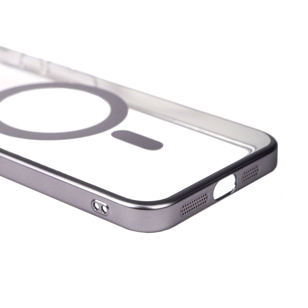 Apple iPhone 15 Pro Kılıf Wireless Şarj Özellikli Sert PC Zore Mat Riksos M-safe Kapak