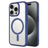 Apple iPhone 15 Pro Kılıf Wireless Şarj Özellikli Sert PC Zore Mat Riksos M-safe Kapak